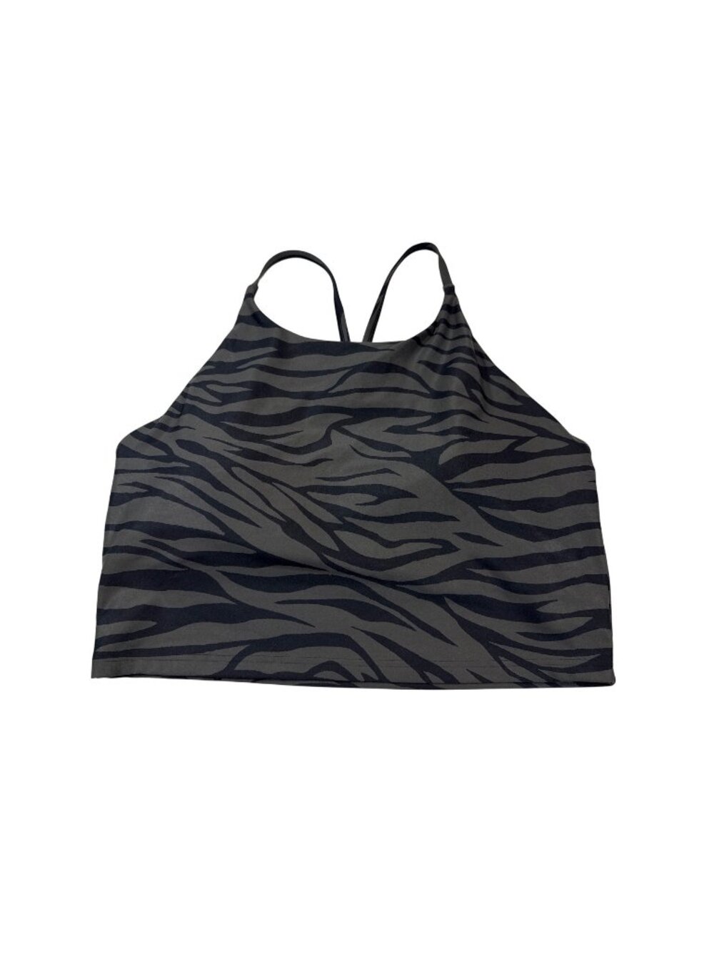 Old Navy Active Powersoft XL Sports Bra Black Zebra Print (JJ608)